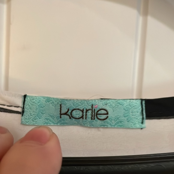 Kensie small Black and White Striped Romper - Picture 3 of 5